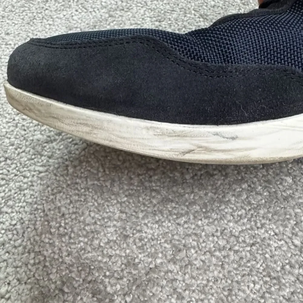 Wolf & Sheperd Crossover Longwing Suede Sneaker Shoes Mens 14M Navy Blue Casual